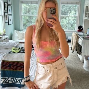 Emma + Sam Tie Dye crop top